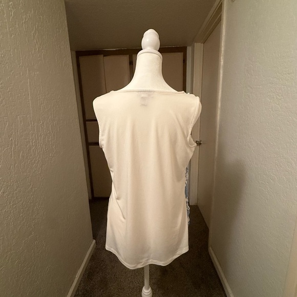 Charter Club White and Cream Tank Top Blouse - Picture 7 of 12